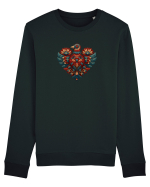  INIMA  -  IUBIRE - CUSATURA - BRODERIE - TRADITIONAL - ROMANESC 5 Bluză mânecă lungă Unisex Rise