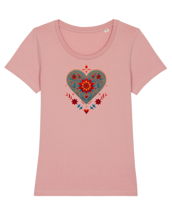  INIMA  -  IUBIRE - MANDALA - FLOARE -  TRADITIONAL - ETNIC Canyon Pink