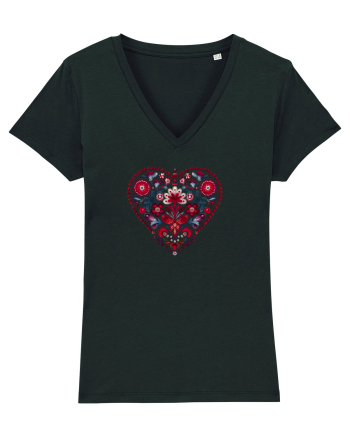  INIMA  -  IUBIRE - MANDALA - FLOARE -  TRADITIONAL - ETNIC 2 Black