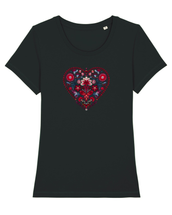  INIMA  -  IUBIRE - MANDALA - FLOARE -  TRADITIONAL - ETNIC 2 Black