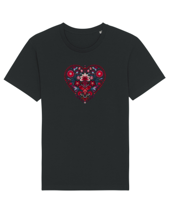  INIMA  -  IUBIRE - MANDALA - FLOARE -  TRADITIONAL - ETNIC 2 Black