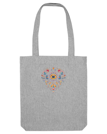  INIMA  -  IUBIRE - MANDALA - FLOARE -  TRADITIONAL - ETNIC 3 Heather Grey