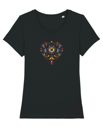  INIMA  -  IUBIRE - MANDALA - FLOARE -  TRADITIONAL - ETNIC 3 Black