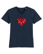  INIMA  -  IUBIRE - ARTA - PIATRA PRETIOASA - ABSTRACT Tricou mânecă scurtă guler V Bărbat Presenter