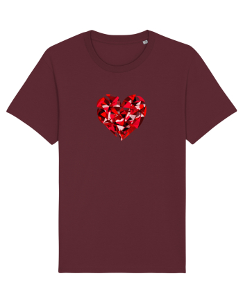  INIMA  -  IUBIRE - ARTA - PIATRA PRETIOASA - ABSTRACT Burgundy
