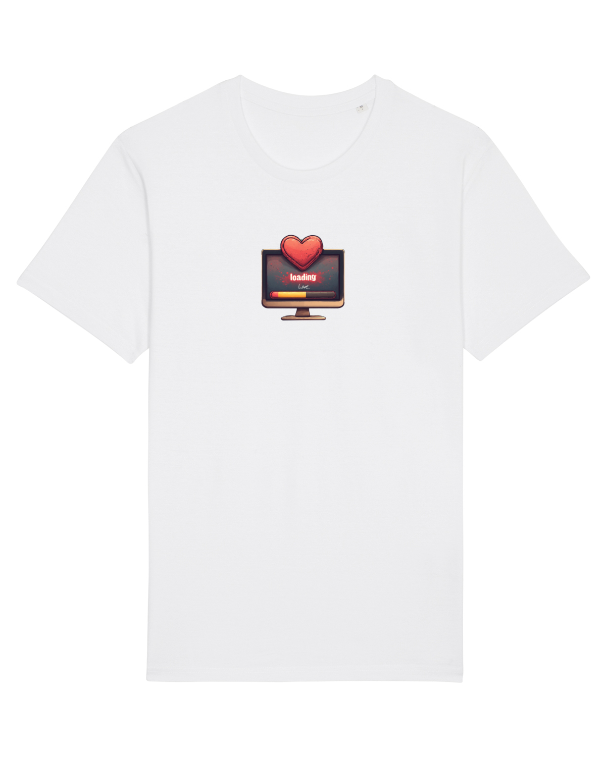 Tricou mânecă scurtă Unisex Rocker White