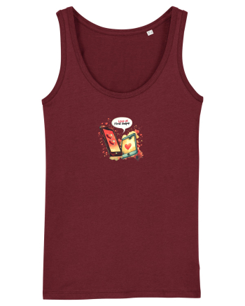 LOVE AT FIRST SWIPE Burgundy