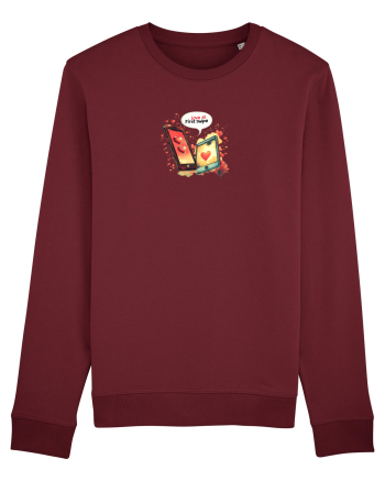 LOVE AT FIRST SWIPE Burgundy