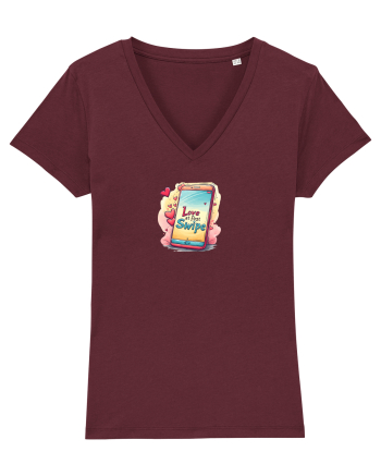 LOVE AT FIRST SWIPE 2 Burgundy