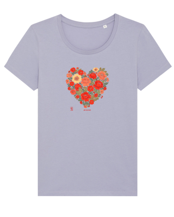 LOVE BLOSSOMS -  INIMA  -  IUBIRE - ARTA JAPONEZA - FLORI Lavender