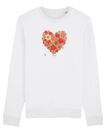 LOVE BLOSSOMS -  INIMA  -  IUBIRE - ARTA JAPONEZA - FLORI White