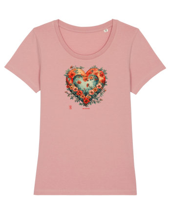 LOVE BLOSSOMS - SAKURA - FLORI CIRES -  INIMA  -  IUBIRE - ARTA JAPONEZA Canyon Pink