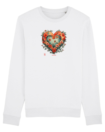 LOVE BLOSSOMS - SAKURA - FLORI CIRES -  INIMA  -  IUBIRE - ARTA JAPONEZA White