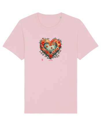 LOVE BLOSSOMS - SAKURA - FLORI CIRES -  INIMA  -  IUBIRE - ARTA JAPONEZA Cotton Pink