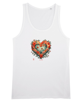 LOVE BLOSSOMS - SAKURA - FLORI CIRES -  INIMA  -  IUBIRE - ARTA JAPONEZA White
