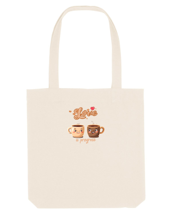LOVE  IN PROGRESS - CESTI CAFEA - CEAI - CUPLU - INIMA Natural