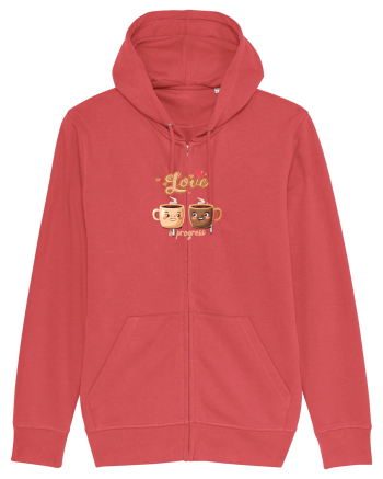 LOVE  IN PROGRESS - CESTI CAFEA - CEAI - CUPLU - INIMA Carmine Red