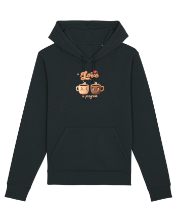 LOVE  IN PROGRESS - CESTI CAFEA - CEAI - CUPLU - INIMA Black