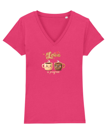 LOVE  IN PROGRESS - CESTI CAFEA - CEAI - CUPLU - INIMA Raspberry