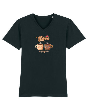LOVE  IN PROGRESS - CESTI CAFEA - CEAI - CUPLU - INIMA Black