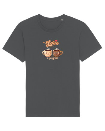 LOVE  IN PROGRESS - CESTI CAFEA - CEAI - CUPLU - INIMA Anthracite
