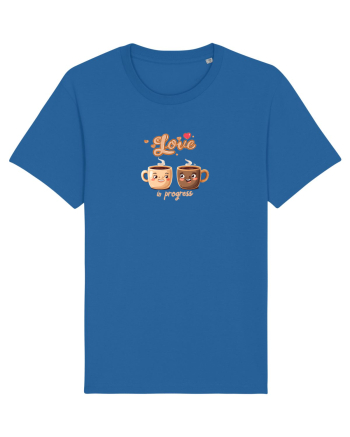 LOVE  IN PROGRESS - CESTI CAFEA - CEAI - CUPLU - INIMA Royal Blue