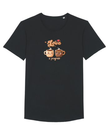 LOVE  IN PROGRESS - CESTI CAFEA - CEAI - CUPLU - INIMA Black