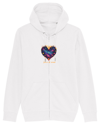 LOVE IS ALL AROUND - INIMA - MUNTI - BRAZI - NATURA - GALAXIE - STELE White