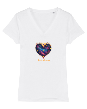 LOVE IS ALL AROUND - INIMA - MUNTI - BRAZI - NATURA - GALAXIE - STELE White