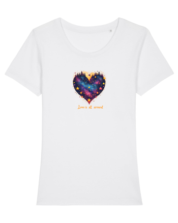 LOVE IS ALL AROUND - INIMA - MUNTI - BRAZI - NATURA - GALAXIE - STELE White
