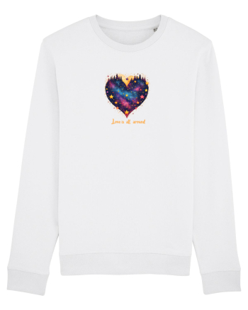LOVE IS ALL AROUND - INIMA - MUNTI - BRAZI - NATURA - GALAXIE - STELE White