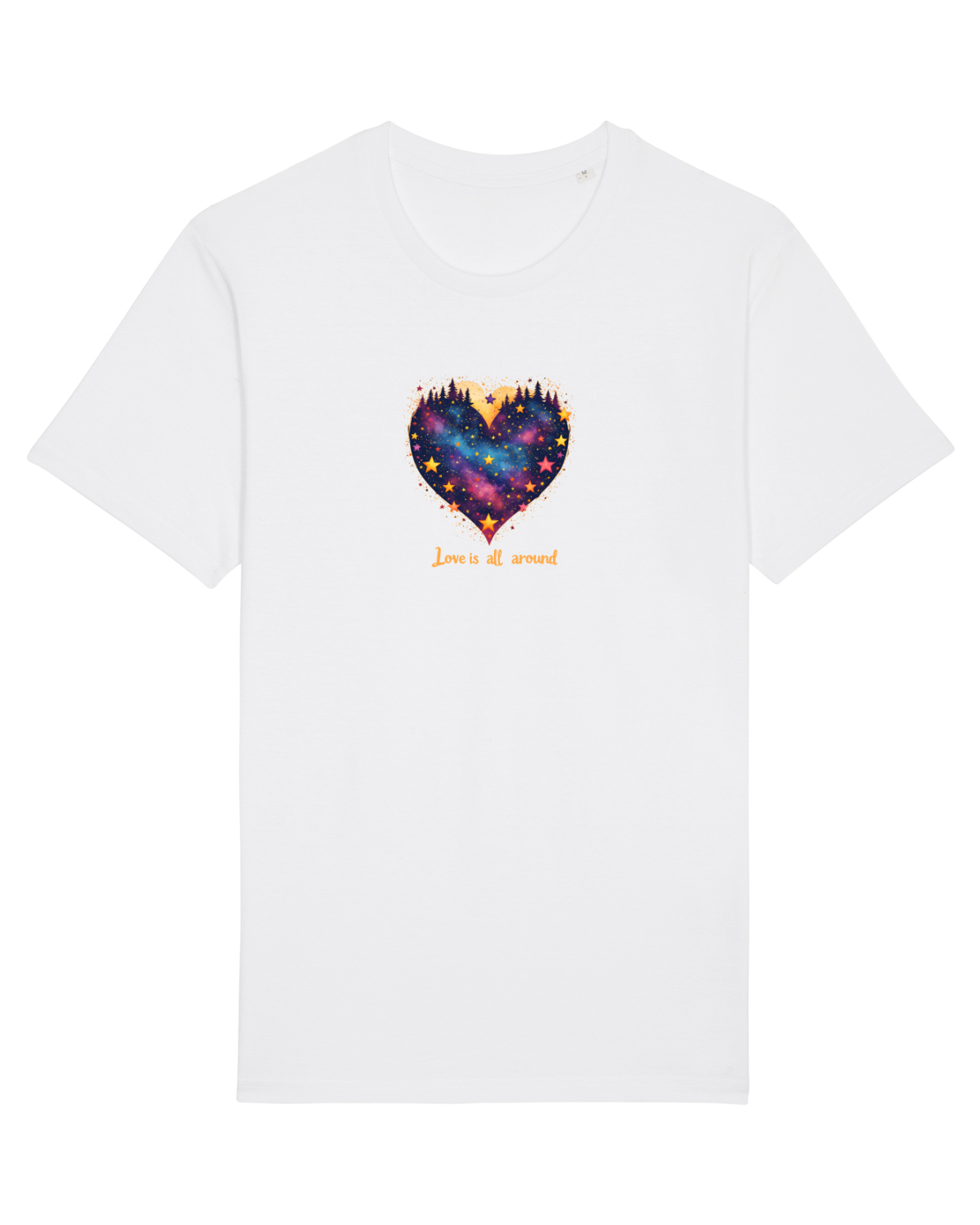 Tricou mânecă scurtă Unisex Rocker White