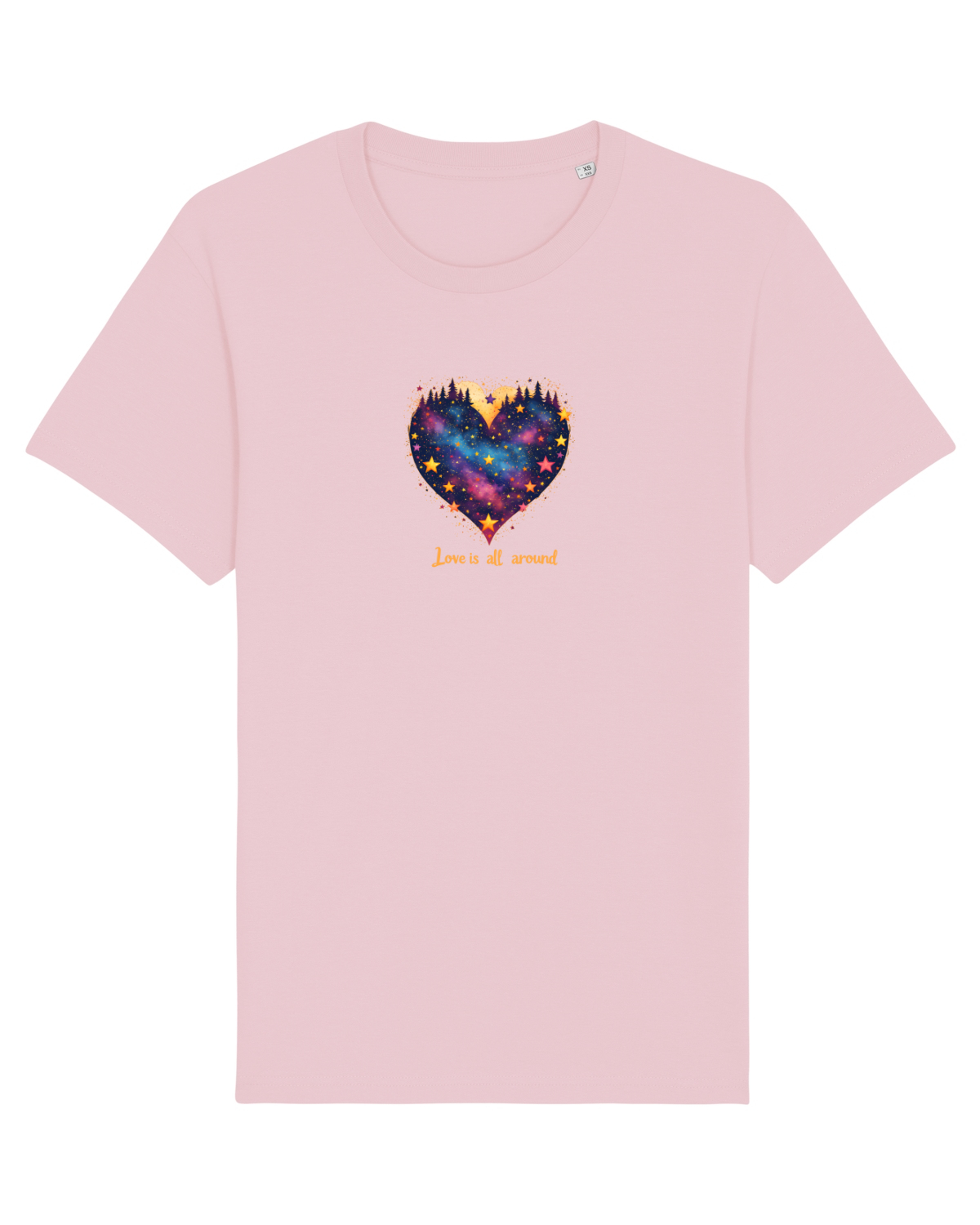 Tricou mânecă scurtă Unisex Rocker Cotton Pink