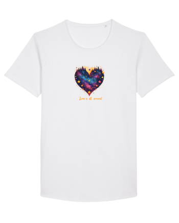 LOVE IS ALL AROUND - INIMA - MUNTI - BRAZI - NATURA - GALAXIE - STELE White