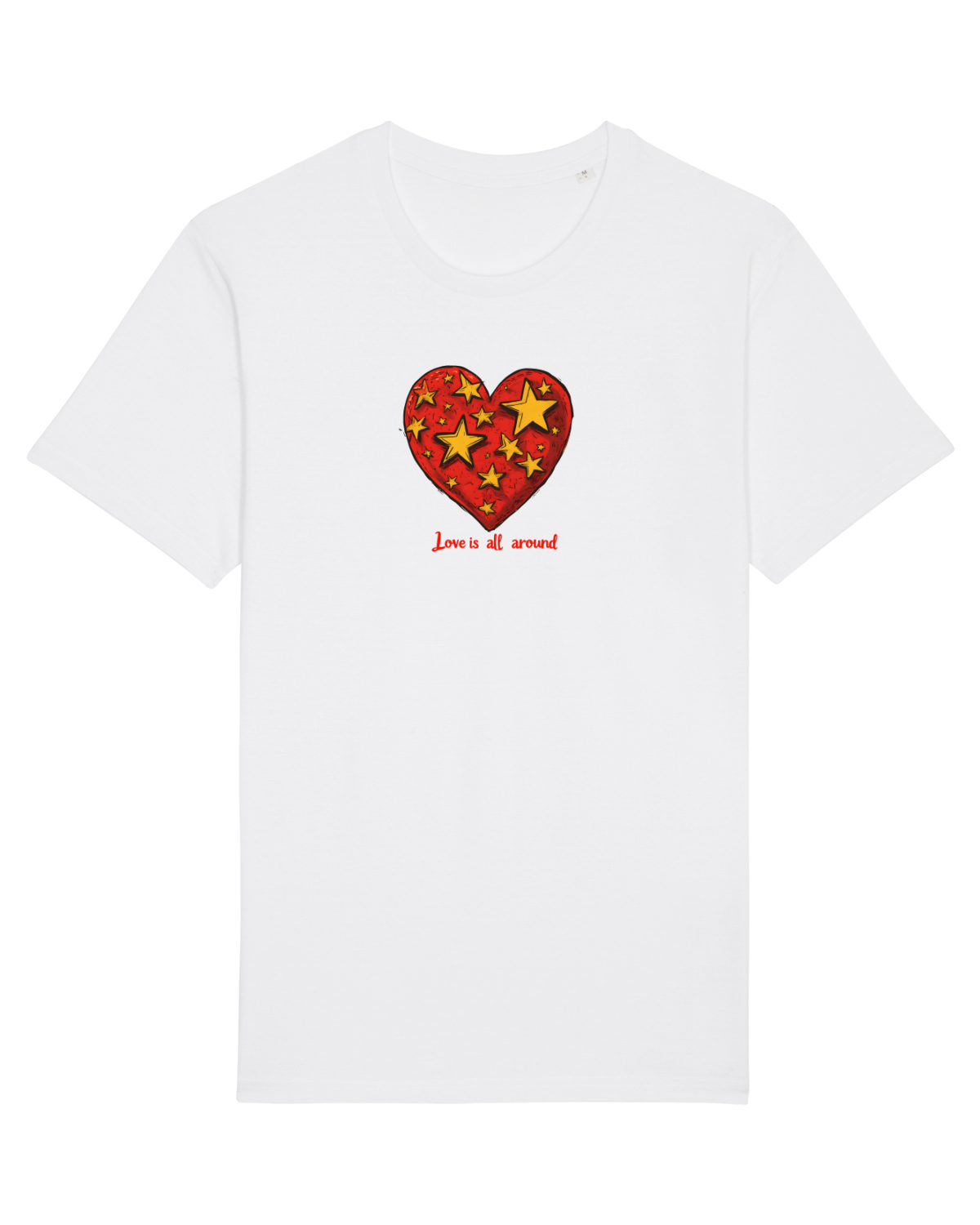 Tricou mânecă scurtă Unisex Rocker White