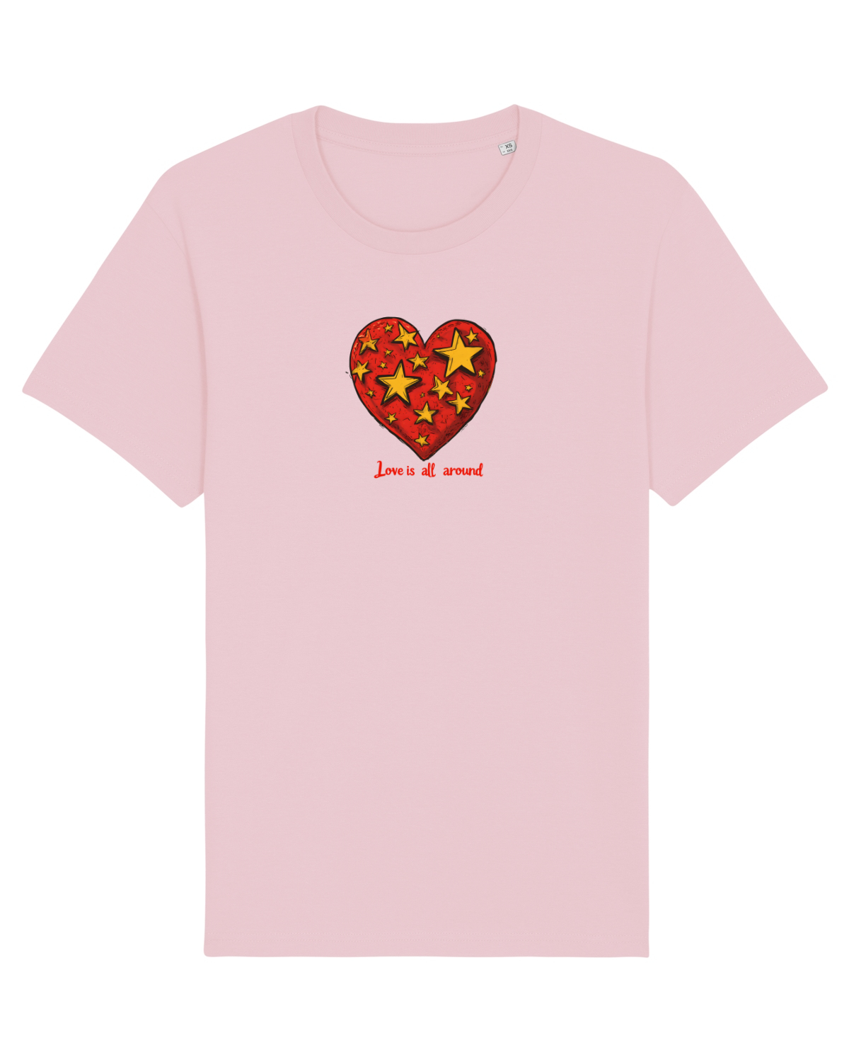 Tricou mânecă scurtă Unisex Rocker Cotton Pink