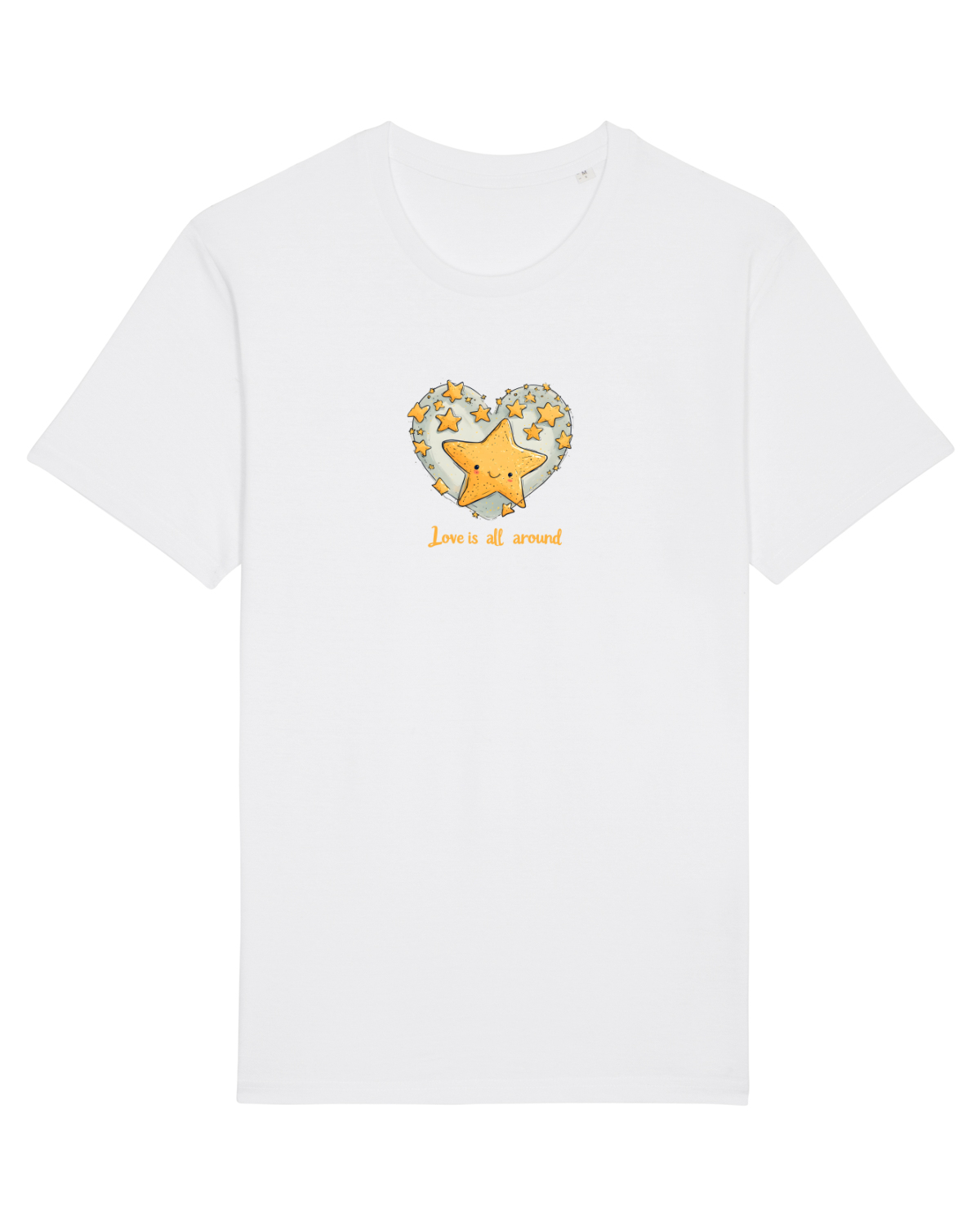 Tricou mânecă scurtă Unisex Rocker White