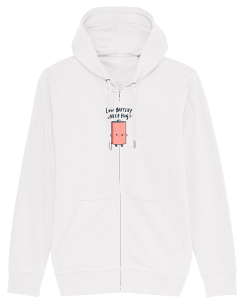 LOW BATTERY - NEED HUGS White