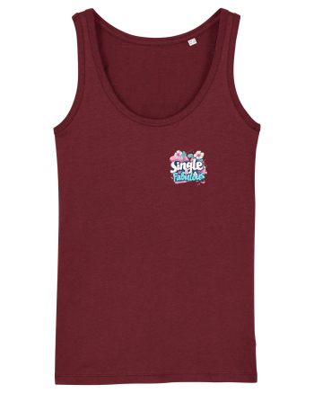 SINGLE & FABULOUS 1 lateral Burgundy