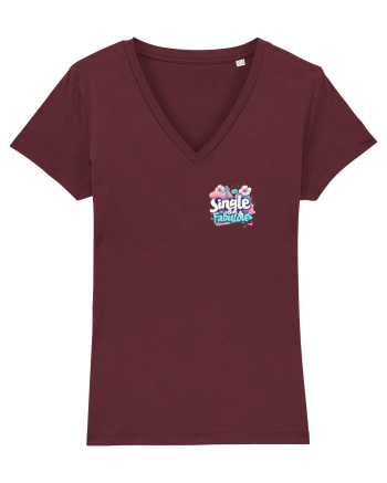 SINGLE & FABULOUS 1 lateral Burgundy