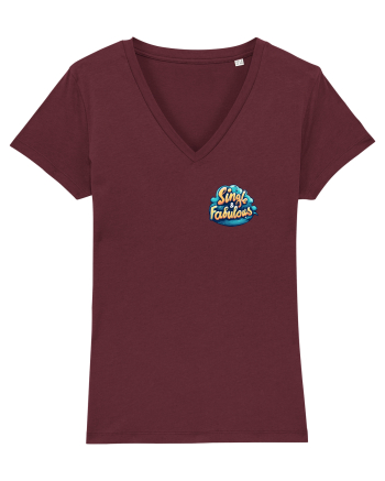 SINGLE & FABULOUS 3 lateral Burgundy