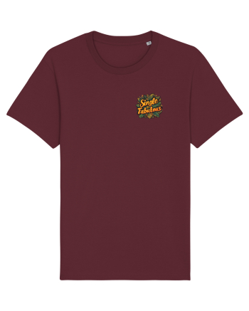 SINGLE & FABULOUS 2 lateral Burgundy