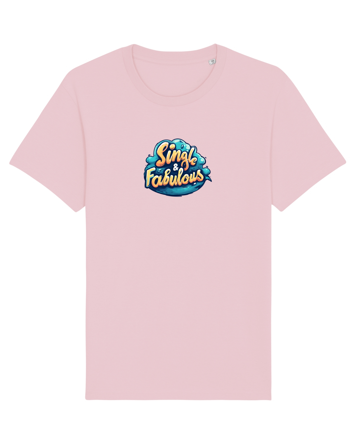 Tricou mânecă scurtă Unisex Rocker Cotton Pink