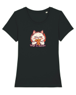 SINGLE & DELICIOUS 1 Tricou mânecă scurtă guler larg fitted Damă Expresser