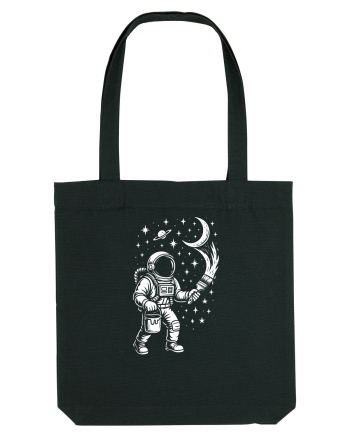 Astronaut pictor în spațiu – ilustratie cosmică Black