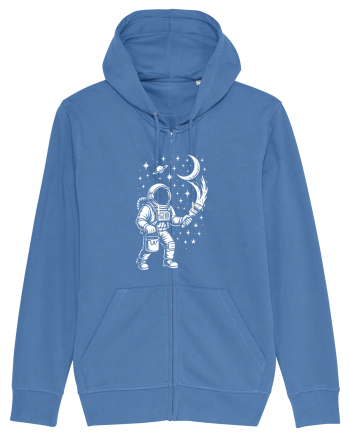 Astronaut pictor în spațiu – ilustratie cosmică Bright Blue