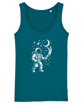 Astronaut pictor în spațiu – ilustratie cosmică Ocean Depth