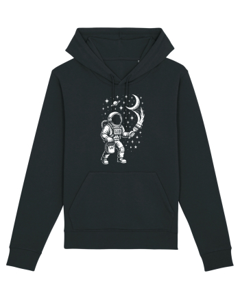 Astronaut pictor în spațiu – ilustratie cosmică Black