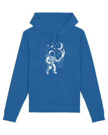 Astronaut pictor în spațiu – ilustratie cosmică Royal Blue