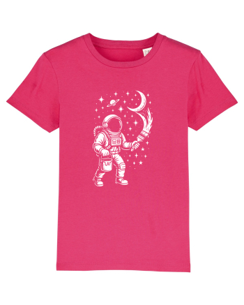 Astronaut pictor în spațiu – ilustratie cosmică Raspberry